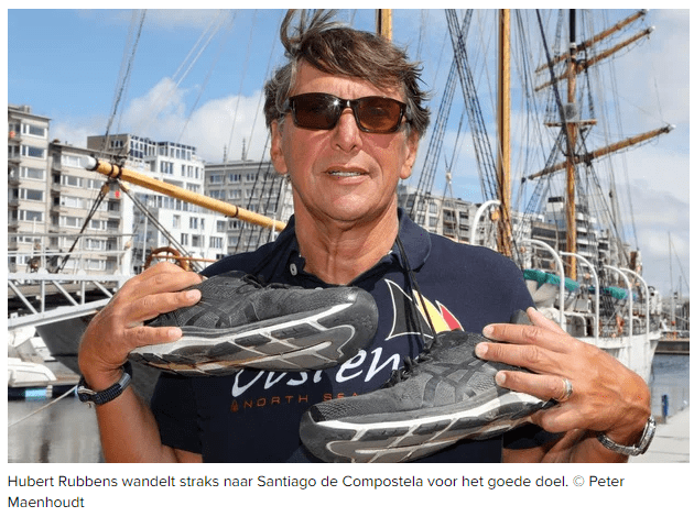 Hubert Rubbens wandelt straks naar Santiago de Compostela voor het goede doel.